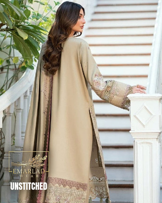 Mohsin Saeed Skin Luxury Embroidered Lawn Chickenkari 3 Piece Unstitched Suit