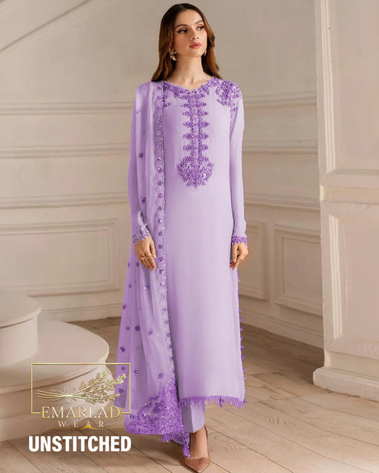 Iznik UE-479 | Lilac - Luxury Formal Chiffon Collection