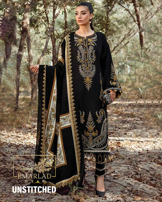 Maria B | Black  - Dhanak Winter Collection
