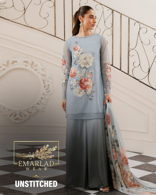 organza dress pakistan Embroidered Organza Maxi Dress: Pakistani Indian Wedding Reception Gown