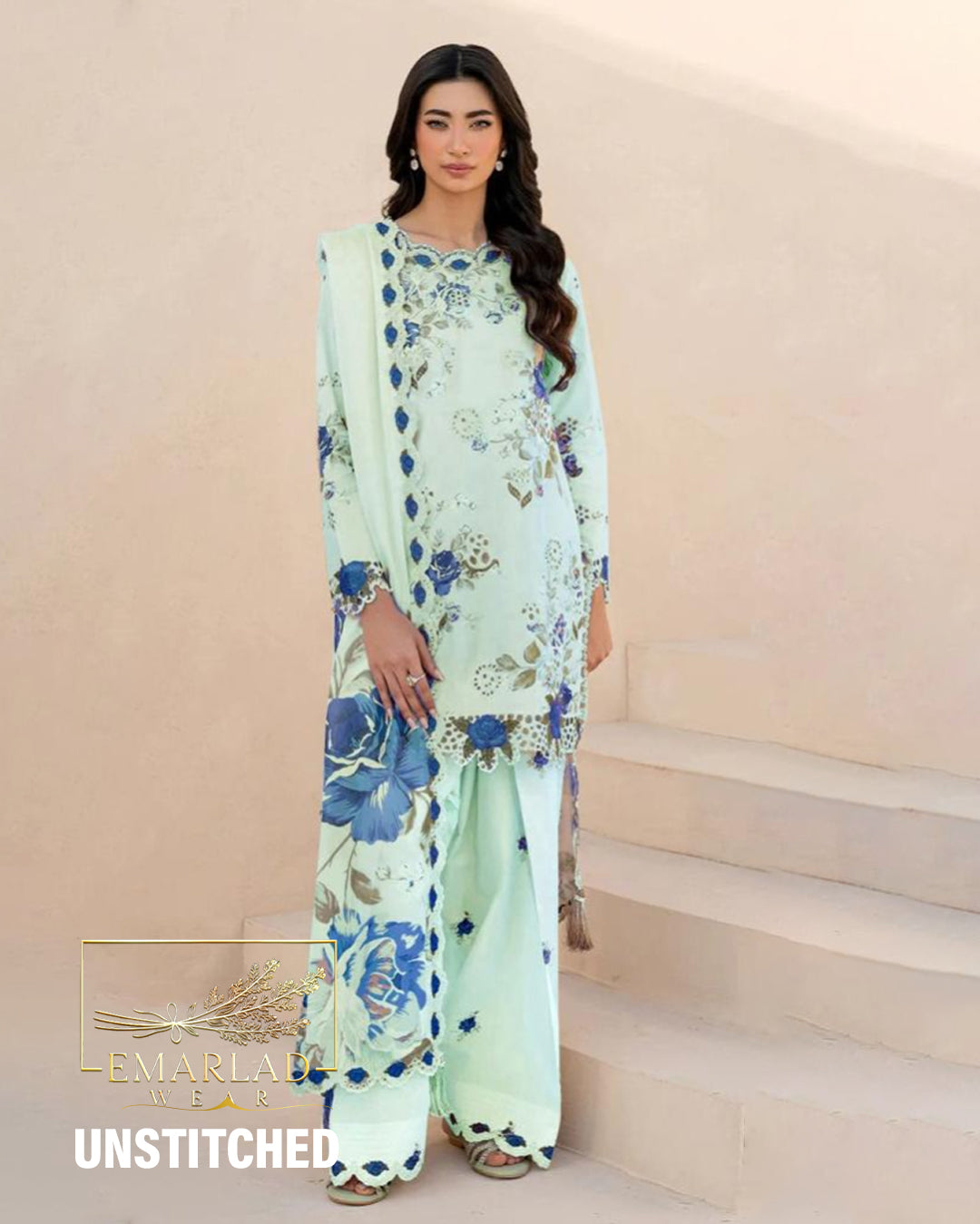 Iznik | Green - Chikankari Lawn Collection