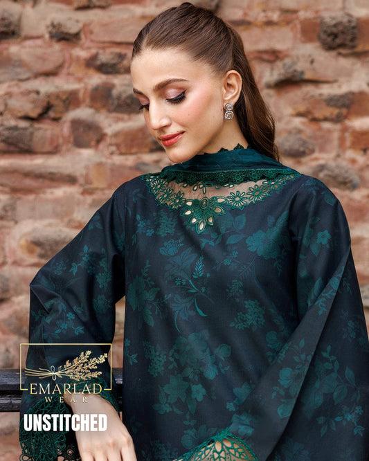 Farasha Lawn 2026 - Zink (Metro) Heavy Embroidered Chiffon Dupatta