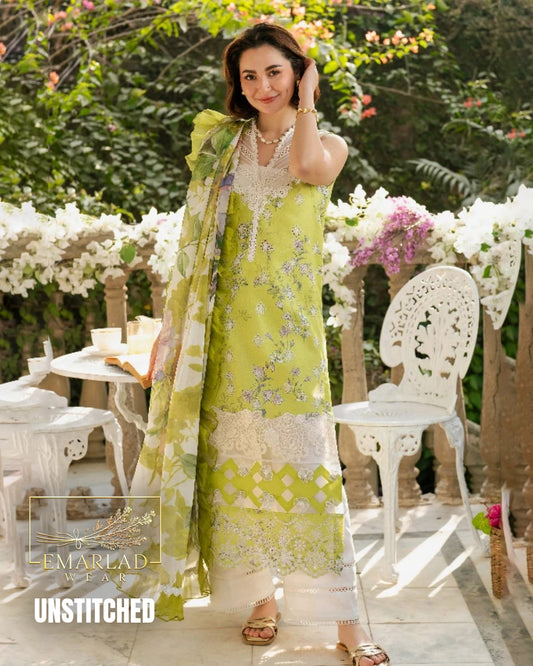 Asifa Nabeel Dhani Printed Lawn Chicken Kari 3 Piece Suit – Designer Lawn Collection 2026