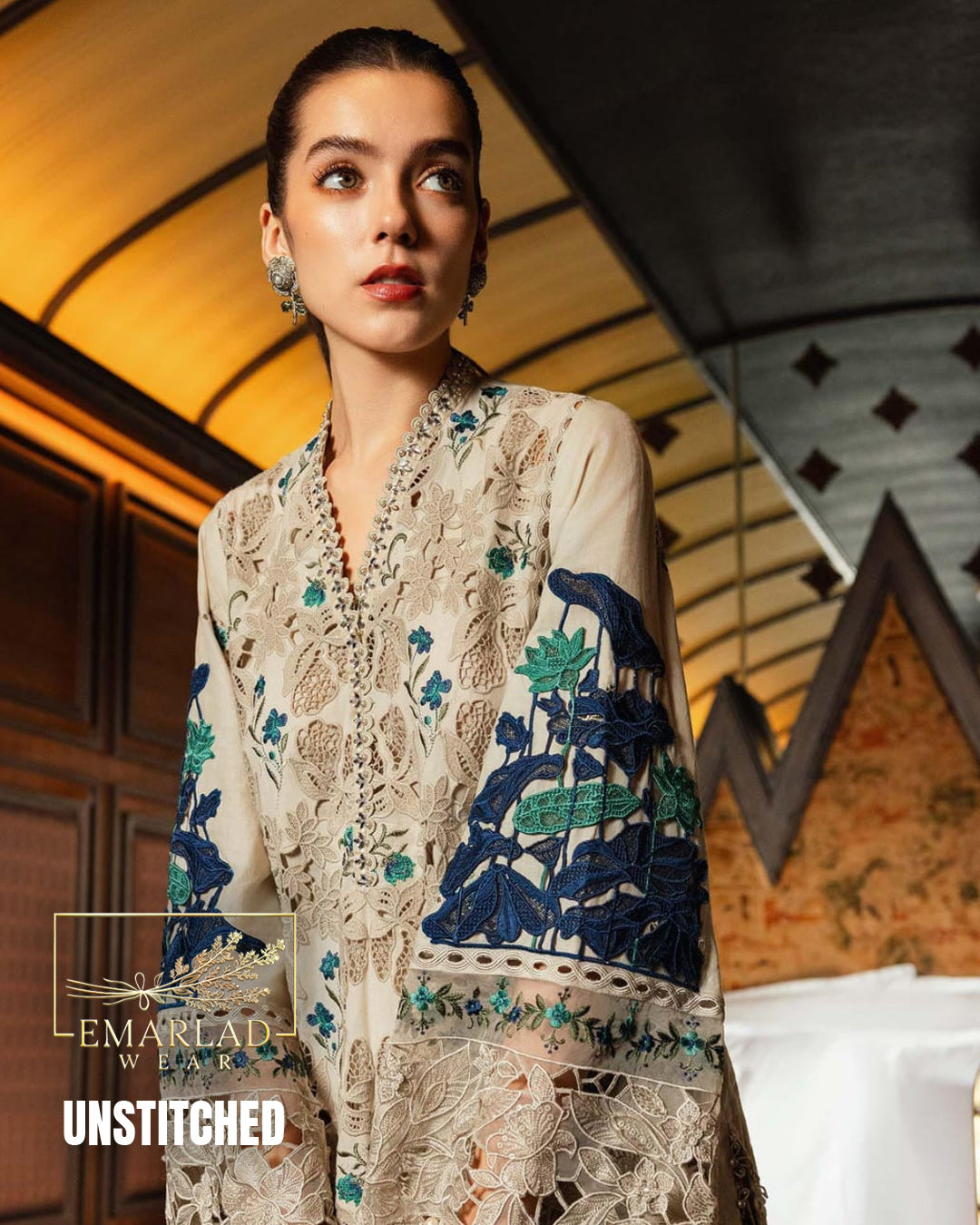 Maria B Skin Laser Cutwork AS Luxury Lawn Embroidered Suit