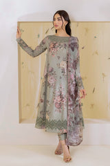 Iznik Green Digital Emb New Arrival Lawn 3pc
