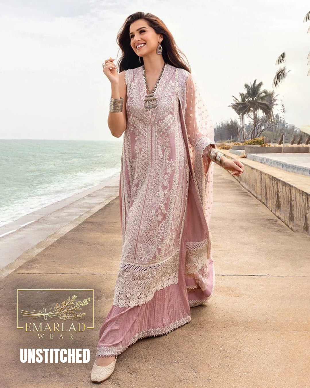Faiza Saqlain Amaryllis T-Pink Embroidered Lawn 3Pc Unstitched Suit – Luxury Summer Collection