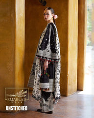 Hussain Rehar  Black & white  Embroidered Cotton collection
