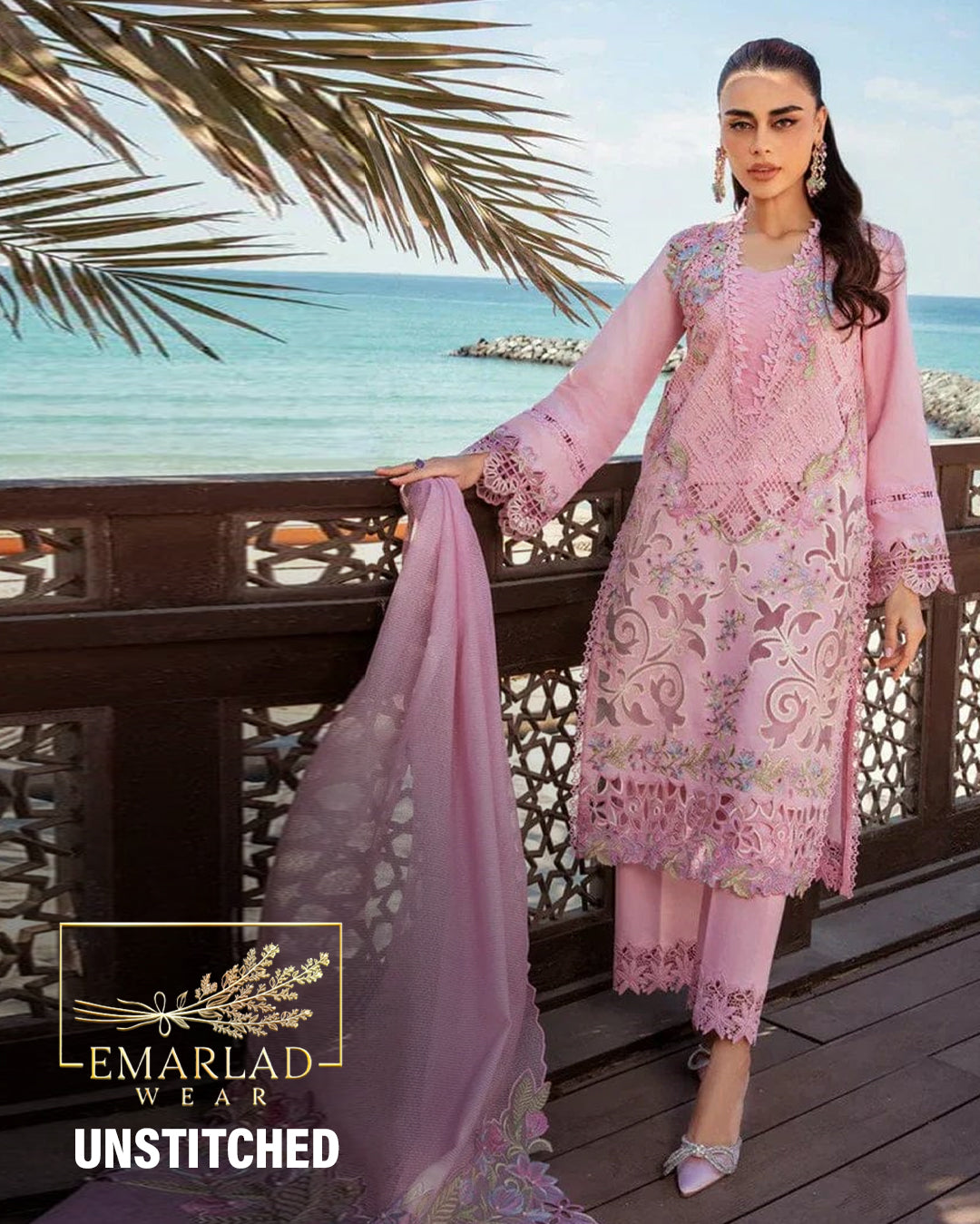 Rang Rasia | Pink - Cotton Chickenkari Collection