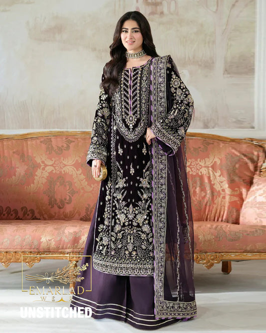 Shop Unstitched Velvet Dresses Online in Pakistan Emarlad Wear Shop Unstitched Velvet Dresses Online in Pakistan Emarlad Wear