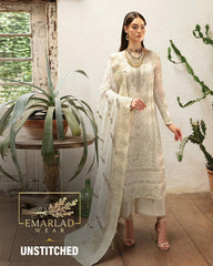 Gulaal Semi Pure Chiffon Cream