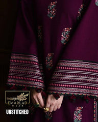ZAIB Thread Embroidered Cambric Cotton 3 Piece Suit