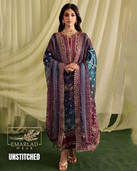 Nureh Printed Lawn Suit with Chiffon Embroidered Dupatta (NP-700)