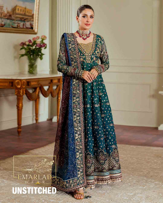 Baroque | Zinc - Embroidered Digital Chiffon Collection