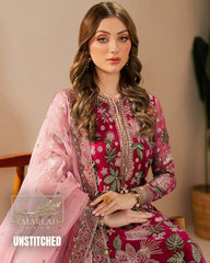 Jazmine  | Shocking pink - Semi Pure Chiffon Collection