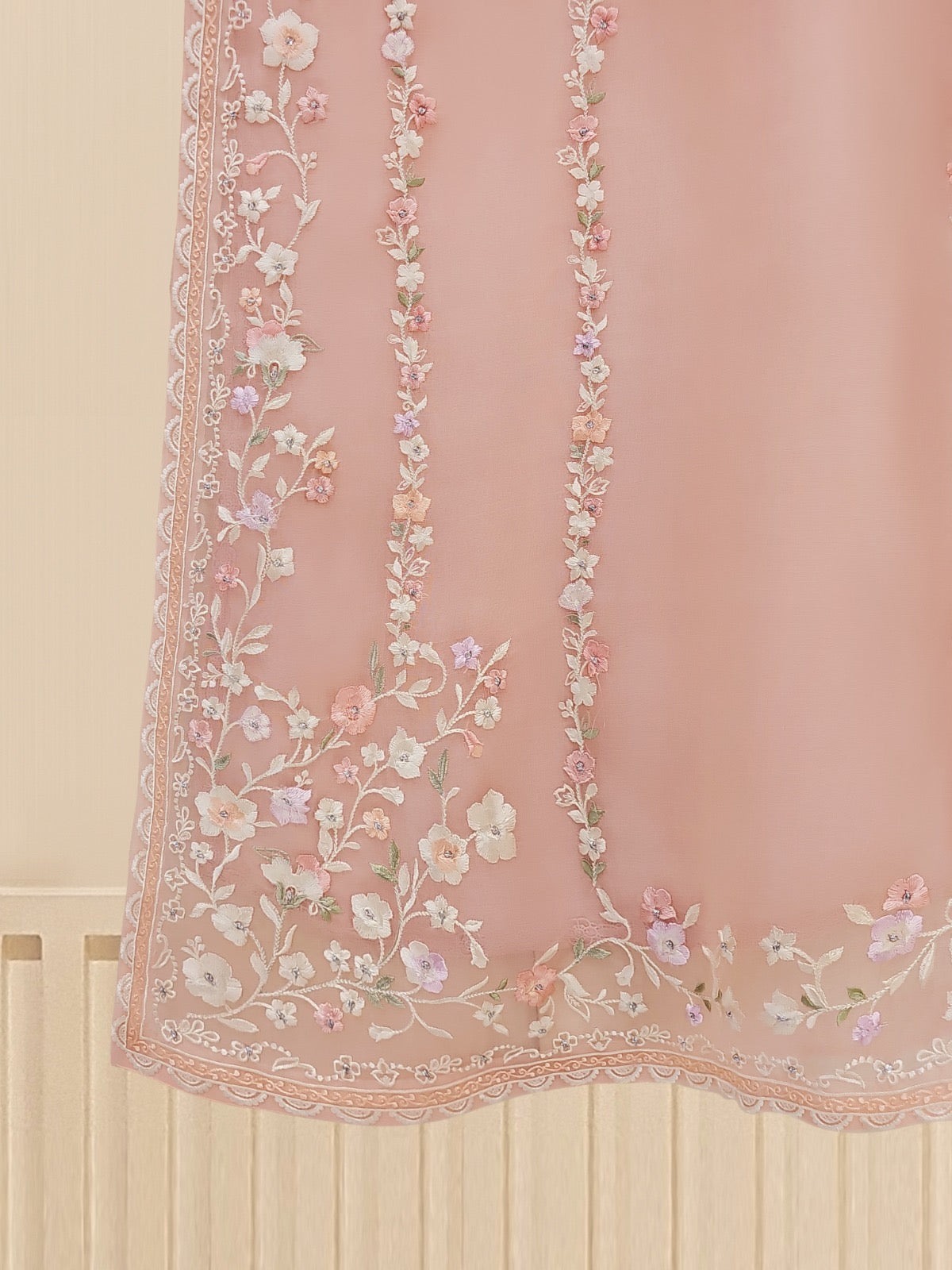 Agha Noor - Organza - Peach