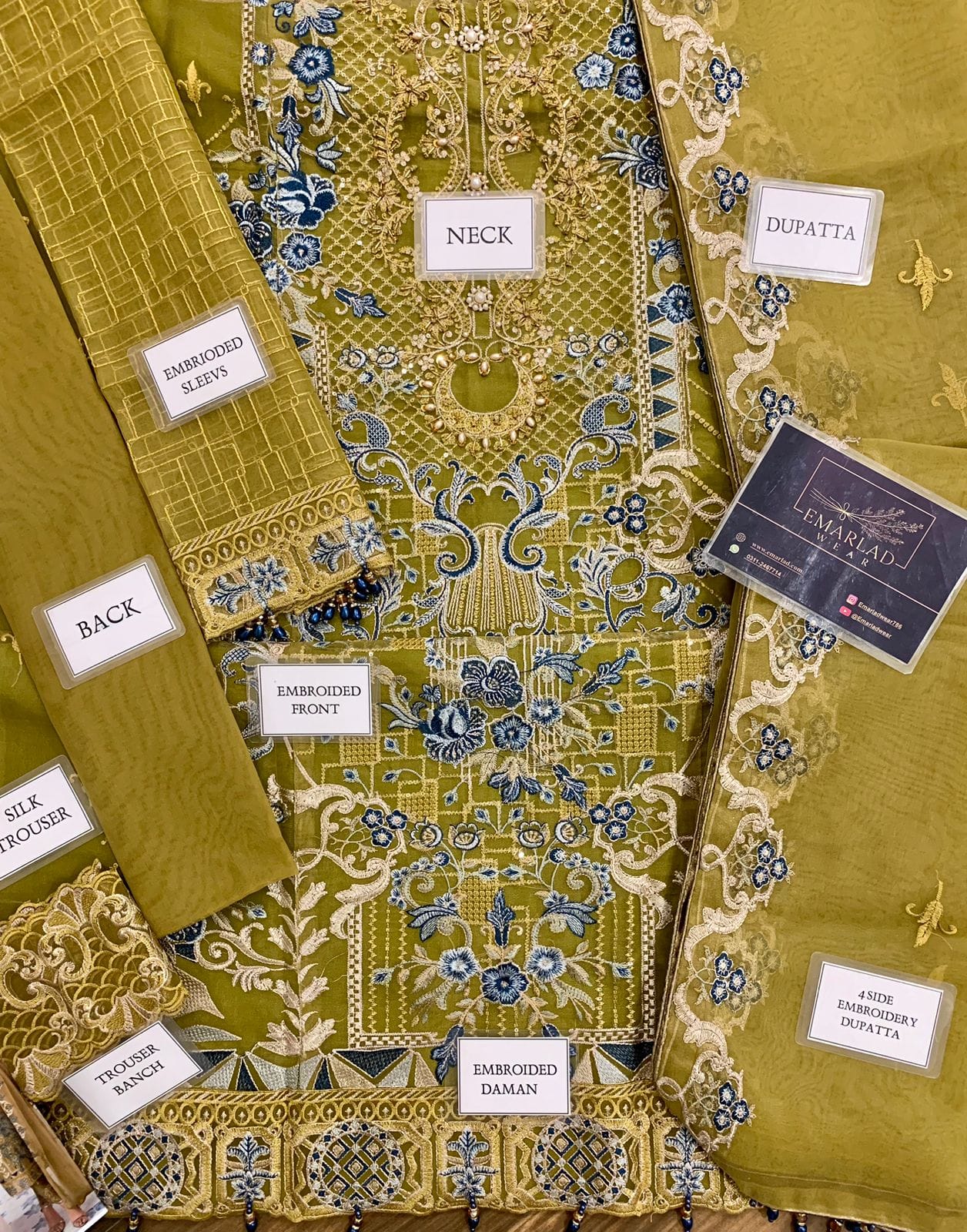 Ramsha - Rangoon Luxury Collection organza 3pc