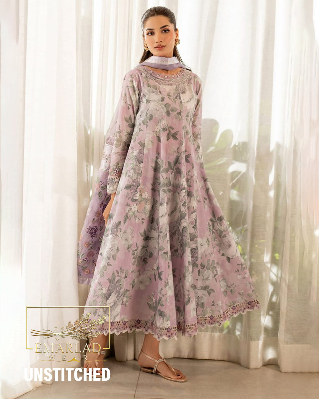 Baroque | Light Pink - Lawn Collection