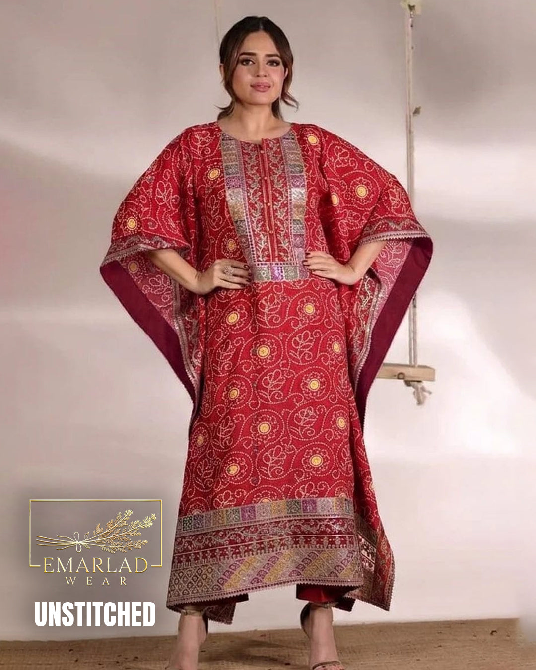 Aneelas Lawn Collection 2026 Heavy Embroidered 3 Piece Suit with Chiffon Dupatta