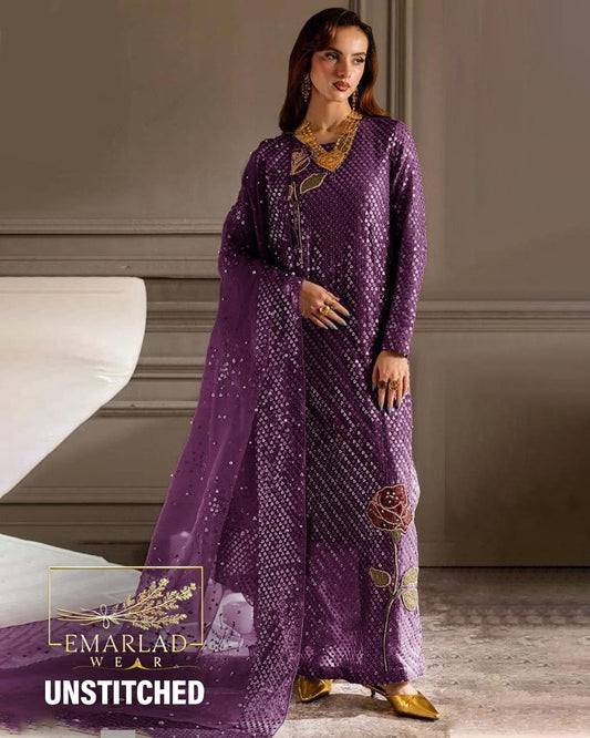 Nureh  | Purple - Fancy Chiffon Collection