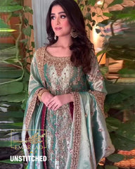 Haris Shakeel | Sea-Green Gold - Addawork Formal Wedding Wear Collection