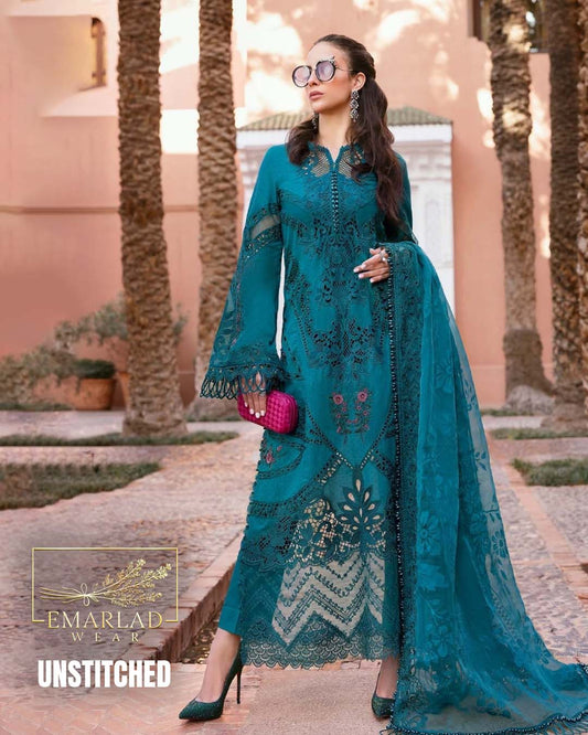 Maria B Luxury Lawn Fancy Eid Collection 2026 – Zink Embroidered 3PC Suit