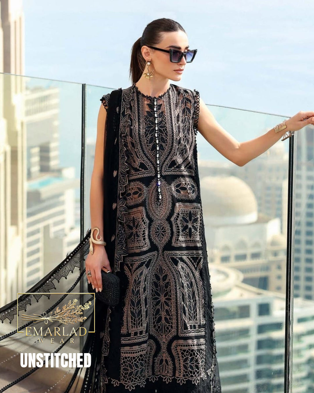 Maria B Lawn Collection 2026 – Fully Heavy Embroidered Lawn Suit with Chikankari & Chiffon Dupatta