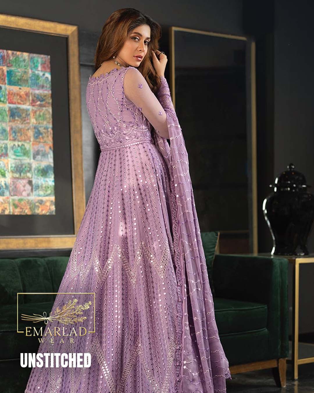 Asim jofa 9mm Chiffon Lilac Purple