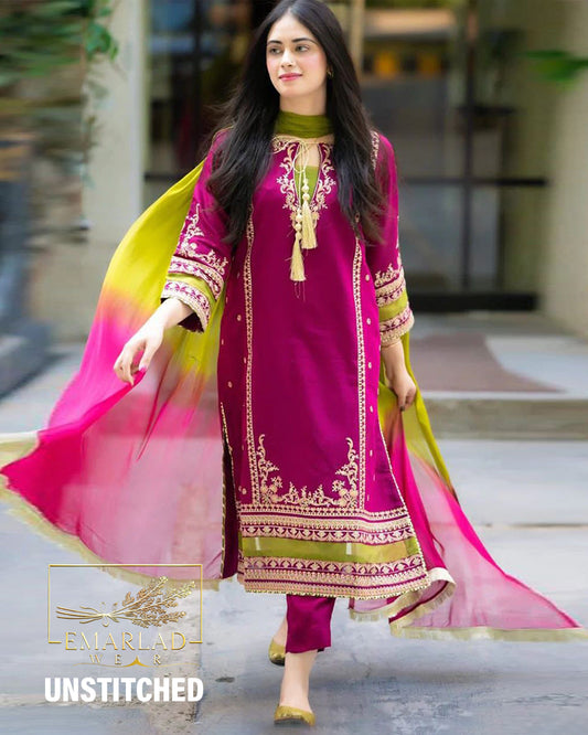 Omal | Shocking Pink - Dhanak Winter Collection