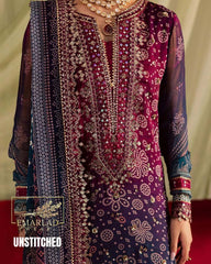 Nureh Printed Lawn Suit with Chiffon Embroidered Dupatta (NP-700)