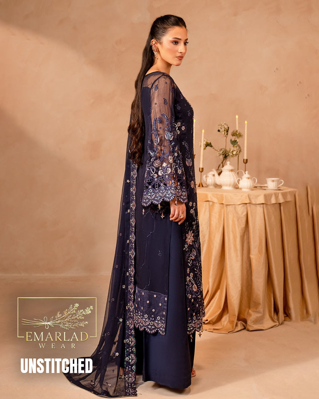 Mariyam's Embroidered Chiffon Collection Design 2576
