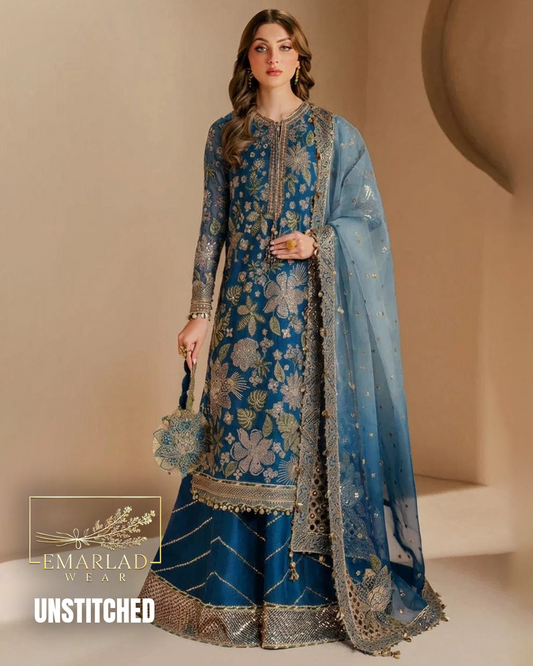 Jazmine Zink Semi-Pure Chiffon Embroidered Dress – Premium Women’s Outfit