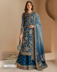 Jazmine Zink Semi-Pure Chiffon Embroidered Dress – Premium Women’s Outfit