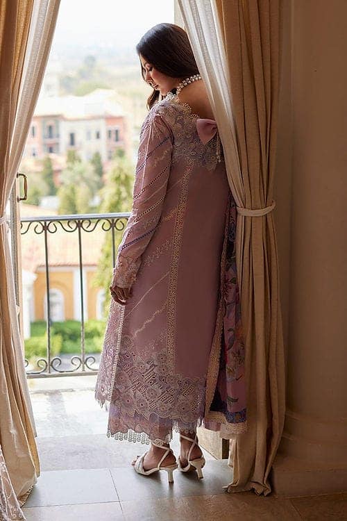 Mushq Pink Light Luxury Lawn Embroidery Dress