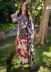 Elaf black gala Pure Lawn Embroidery Collection 3pc