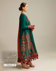 HUSSAIN REHAR Dhanak Embroidery Luxury Unstitched 3pc