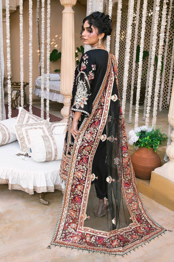 Designer Wear Embroidery Dress Hand Work Black