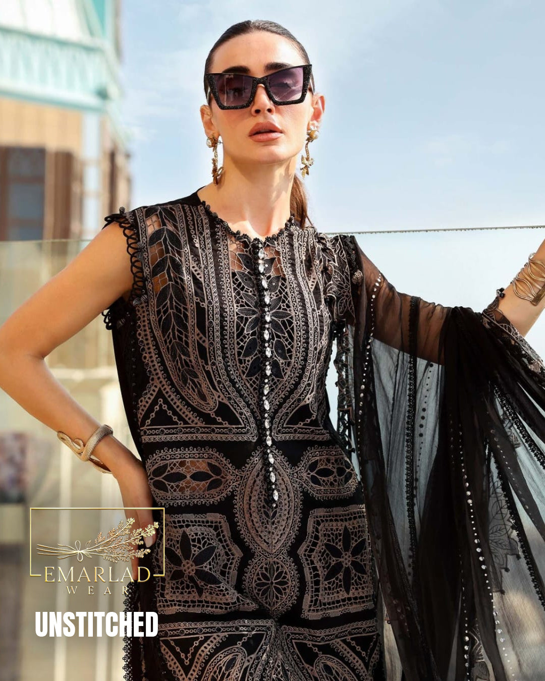 Maria B Lawn Collection 2026 – Fully Heavy Embroidered Lawn Suit with Chikankari & Chiffon Dupatta