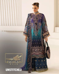 Baroque - Blue Organza - Tie & Dye