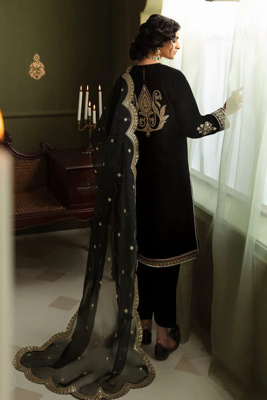 Baroque Black Formal Collection Velvet 3PC