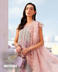 Maria B Pure Swiss Lawn 3 Piece Chicken Embroidered Suit Peach Tie & Dye – Luxury Lawn Collection 2026