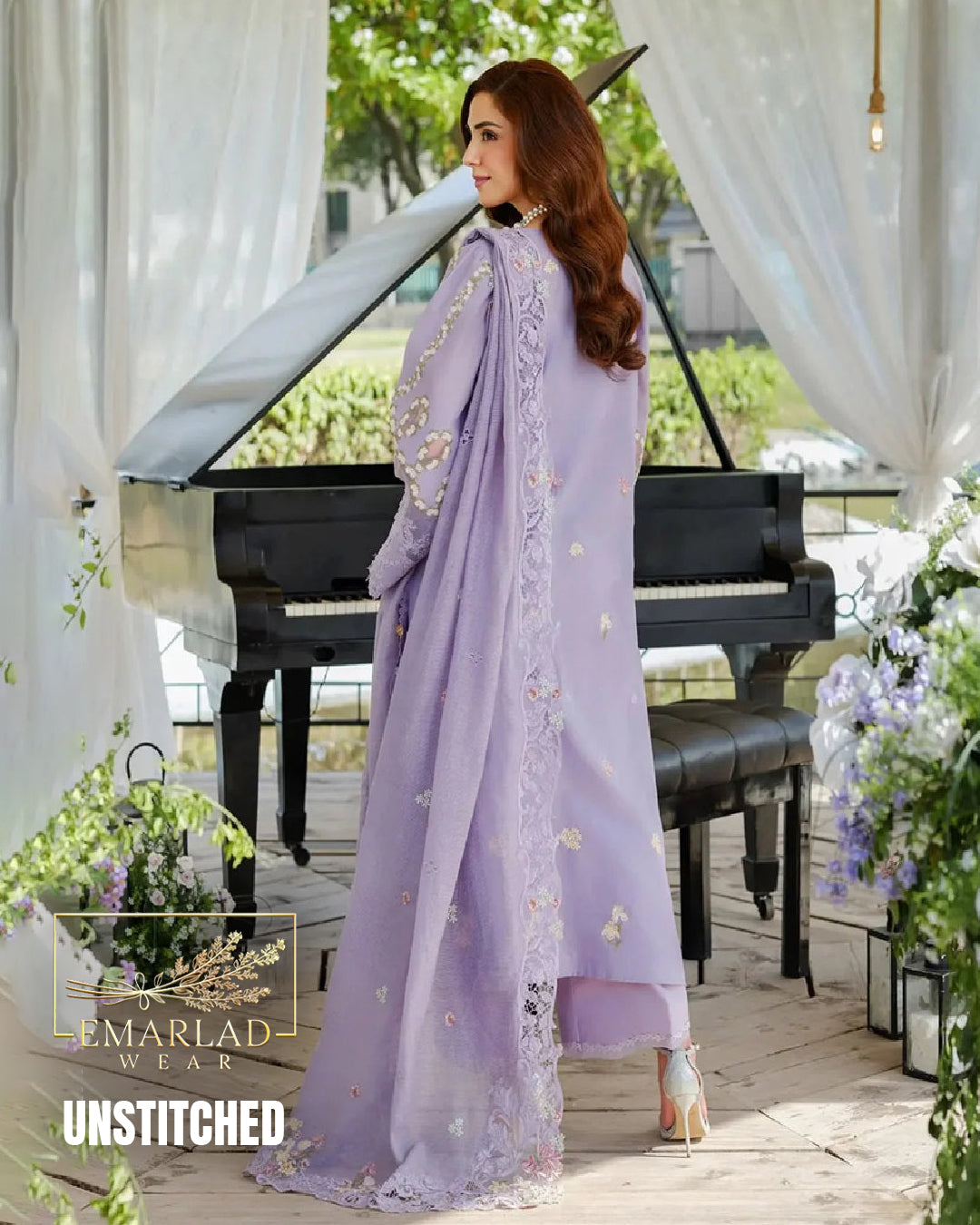 Elaf Purple ZR Luxury Embroidered Lawn Cotton Suit