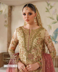 Baroque Maysuuri Heavy Embroidered Suit with Chiffon Dupatta