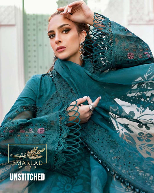 Maria B Luxury Lawn Fancy Eid Collection 2026 – Zink Embroidered 3PC Suit