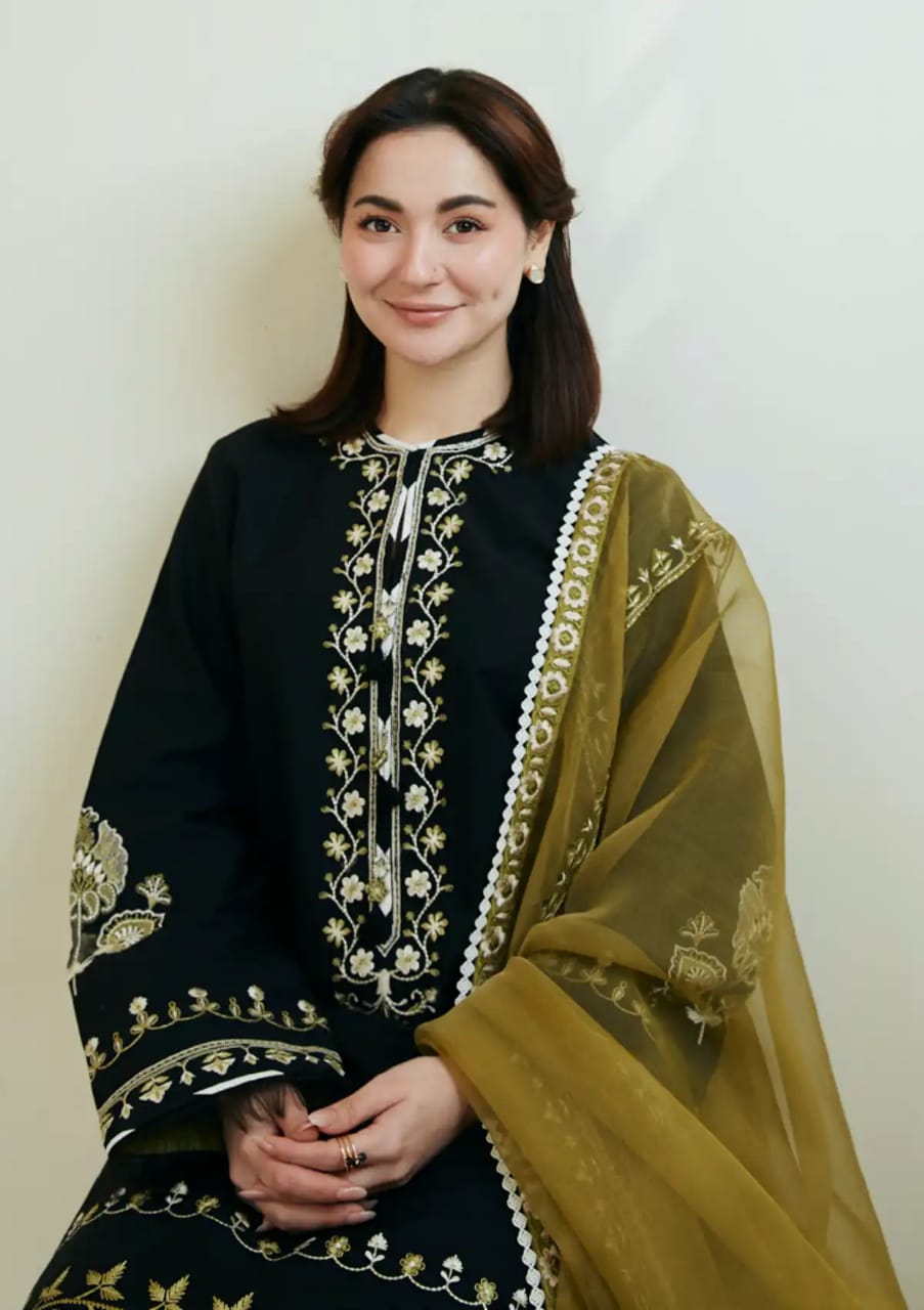 ZARA SHAJAHAN BLACK EMBROIDERY DRESS 3PC – Emarlad Wear