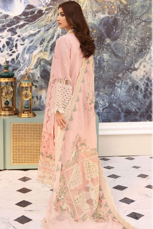 Elaf Pink Chikankari Lawn Embroidery Dress 3pc
