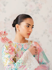 Afrozeh White multi Digital Emb New Arrival Lawn 3pc