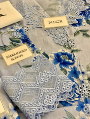 Iznik | Light Blue - Printed Lawn Chikankari Collection