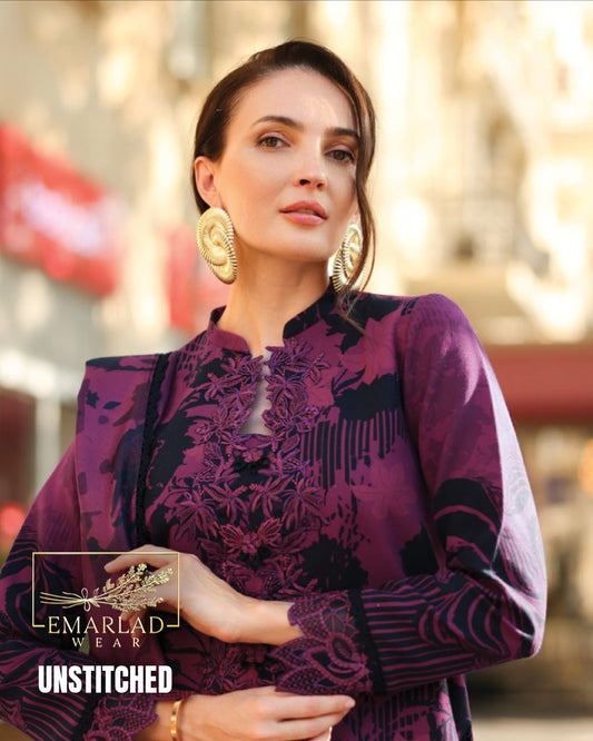 Rang Rassiya Lawn 3 Piece Unstitched Suit with Voile Dupatta 4 Side Applique | Premium Lawn 2026