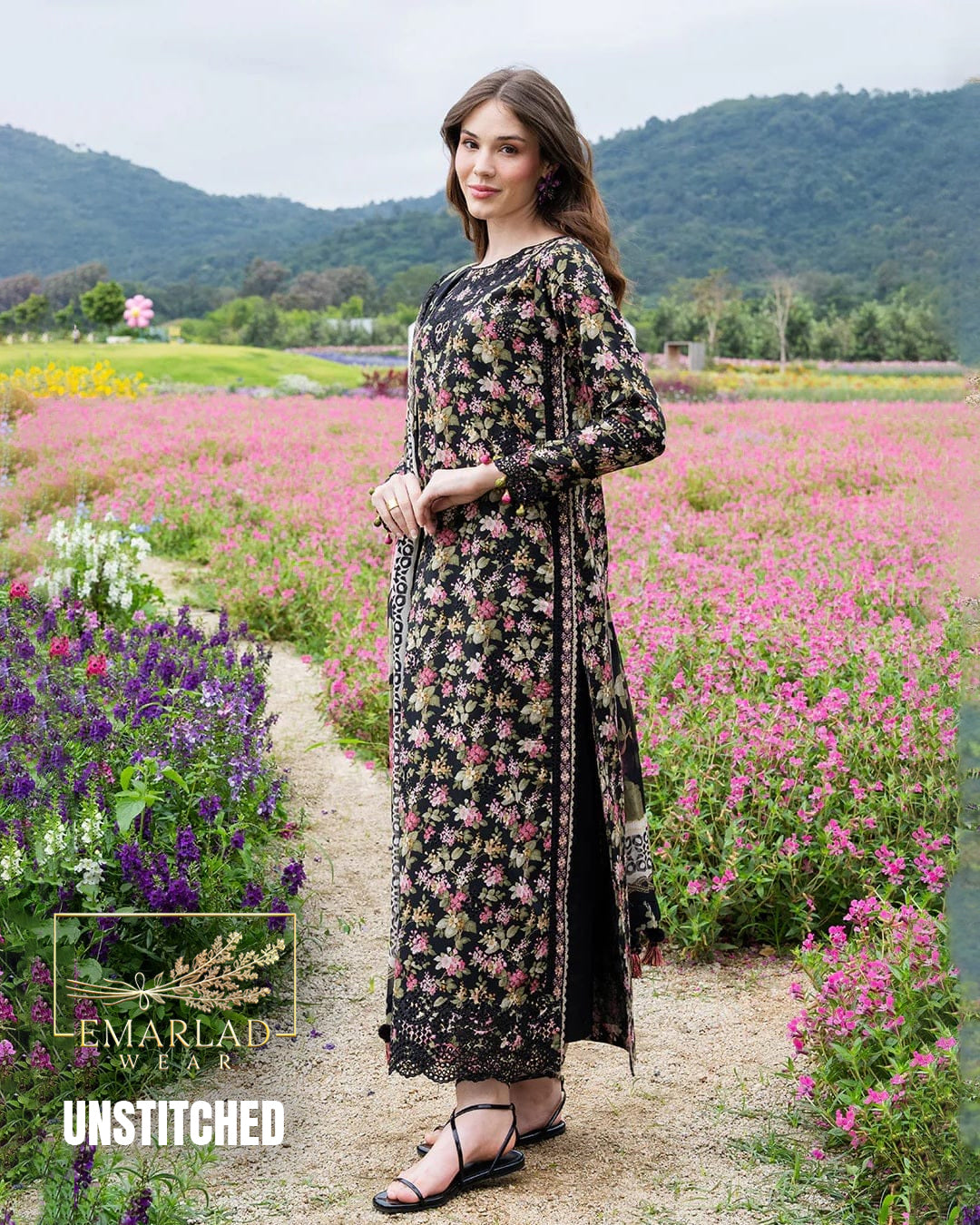 Crimson Lawn Collection 2026 Heavy Embroidered 3 Piece Suit with Chiffon Dupatta