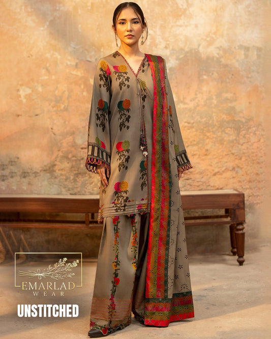 Charizma Lawn Suit 2026 – Design 1876 | Printed Lawn with Chiffon Dupatta